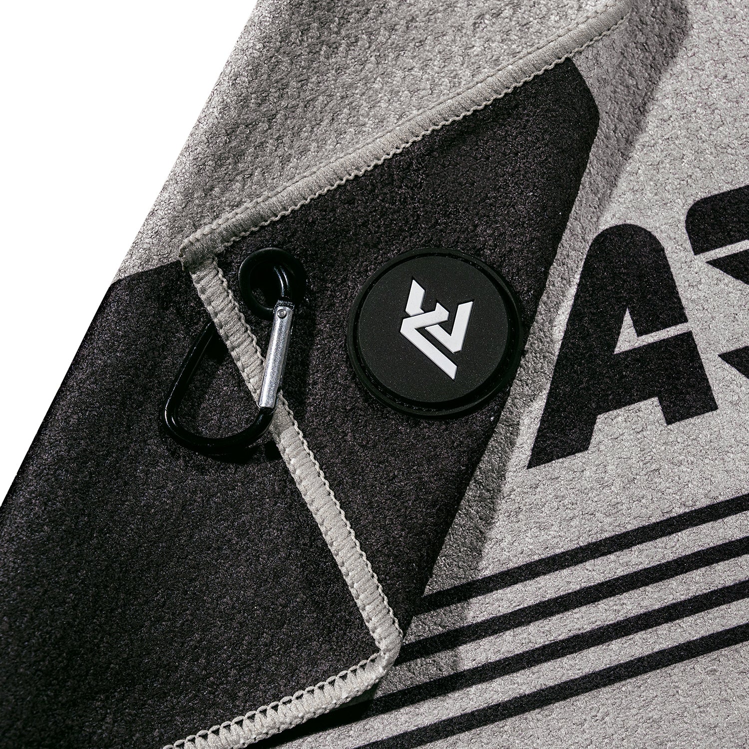 ASK ECHO Waffle Weave Microfiber With Magnetic Golf Cotton Towel / Grey