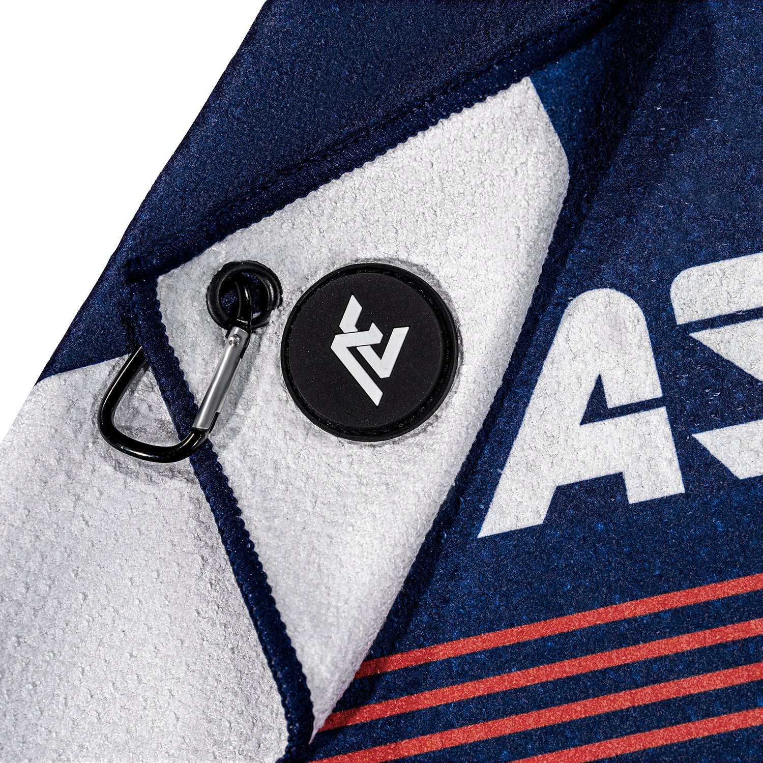 ASK ECHO Waffle Weave Microfiber With Magnetic Golf Cotton Towel / Navy