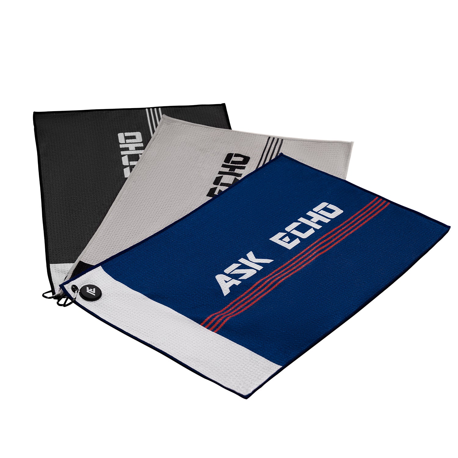 ASK ECHO Waffle Weave Microfiber With Magnetic Golf Cotton Towel