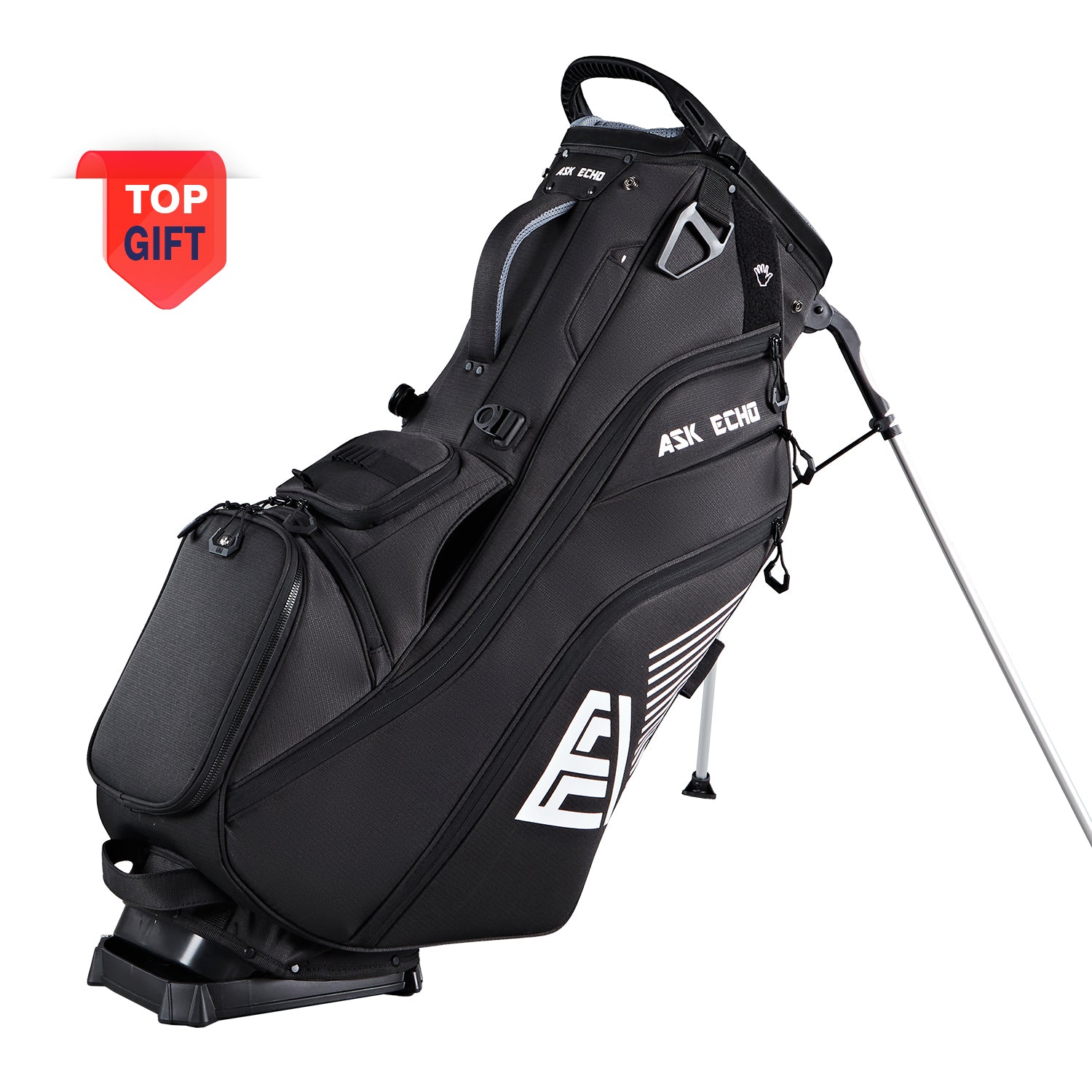 Ask Echo 2025 ST-14 Way Full Length Dividers Hybrid Stand Bag / Black