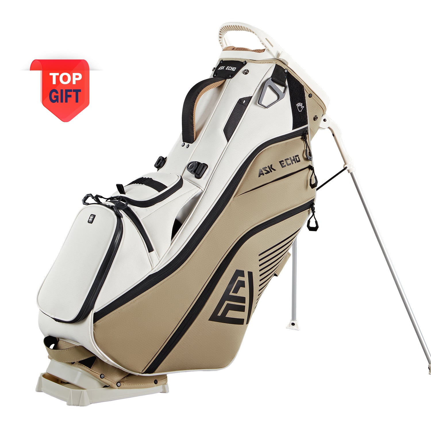 Ask Echo ST-14 Way Full Length Dividers Hybrid Stand Bag / Toasted Almond