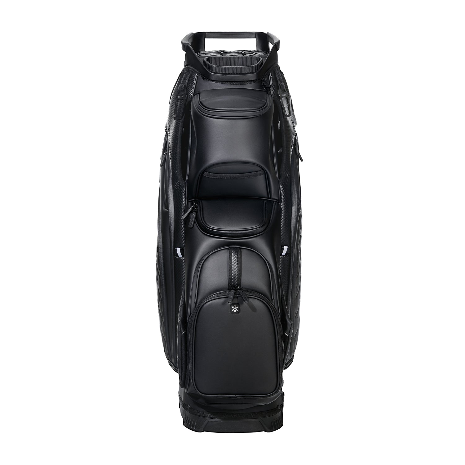 Ask Echo SLC-130LE Luxury 15 Way Full Length Dividers Golf Quiet Synthetic Leather Cart Bag / Black