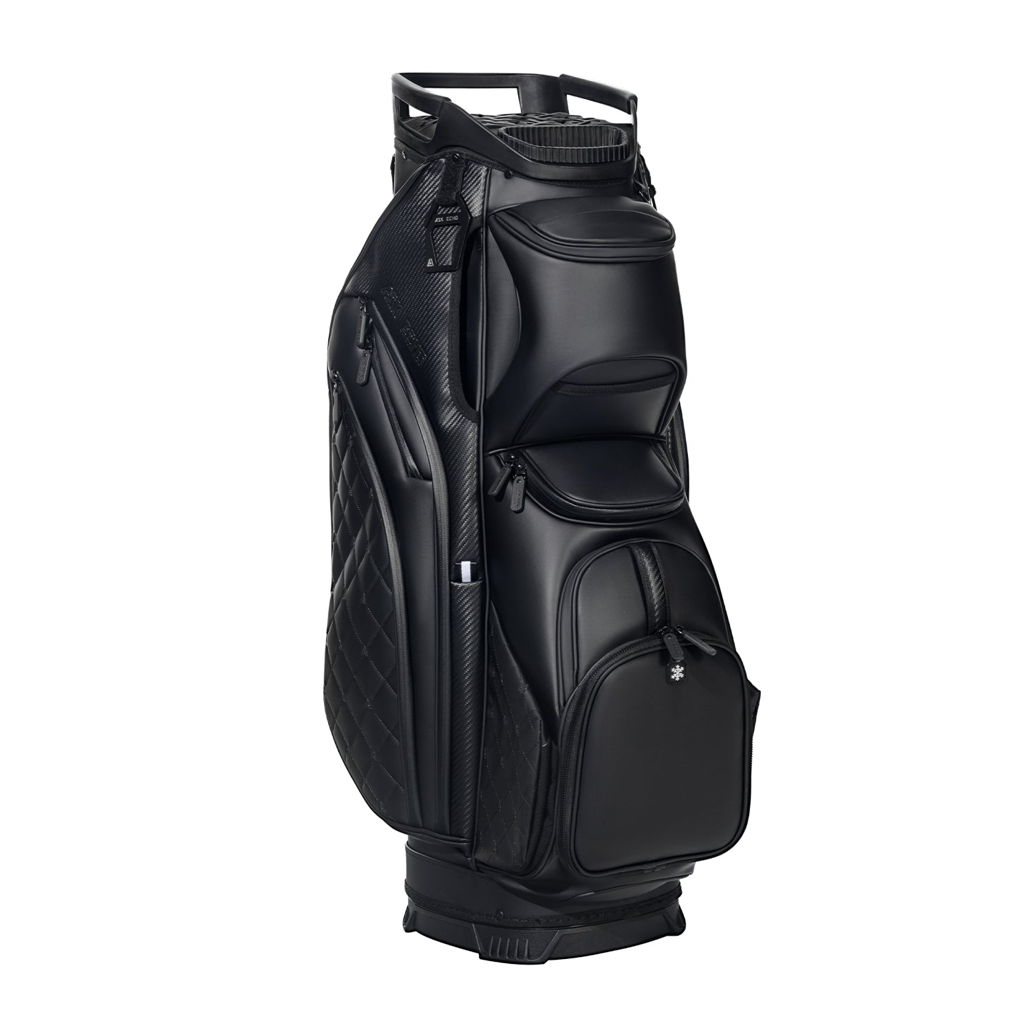 Ask Echo SLC-130LE Luxury 15 Way Full Length Dividers Golf Quiet Synthetic Leather Cart Bag / Black