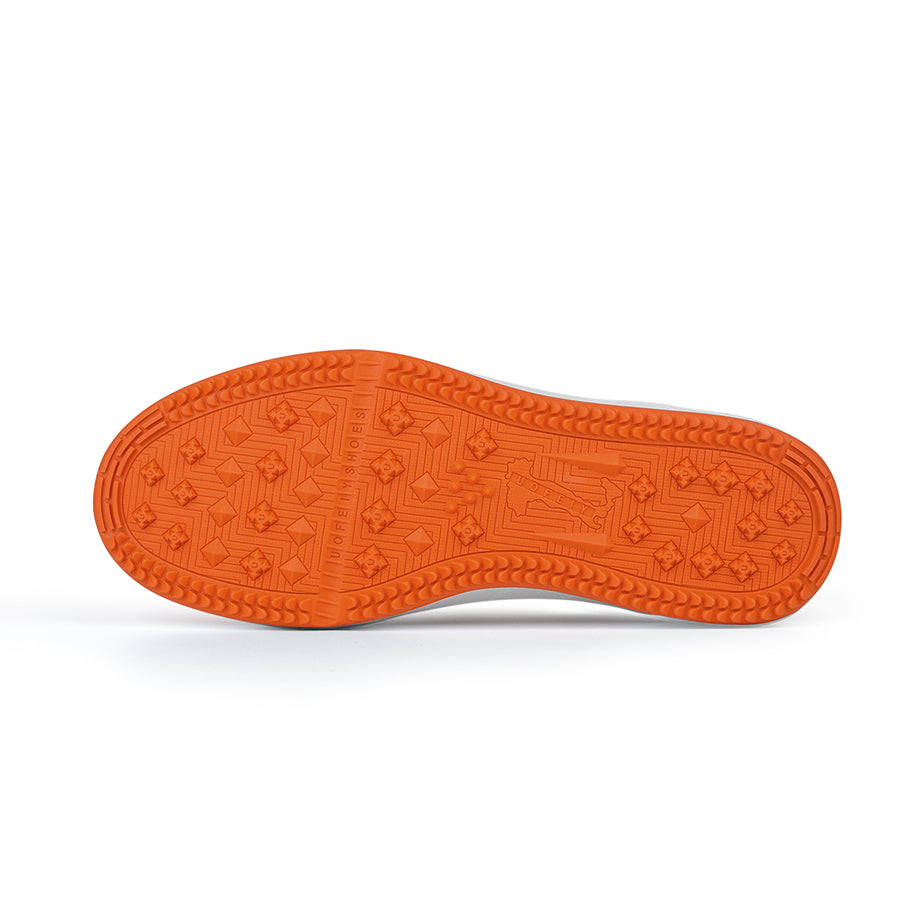 Ask Echo G2 Men's Professional Leather Golf Shoes / Orange