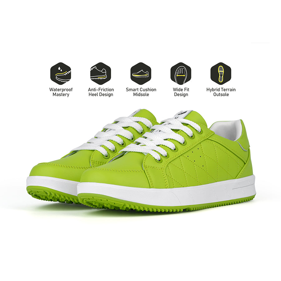 Ask Echo G2 Men's Professional Leather Golf Shoes / Green