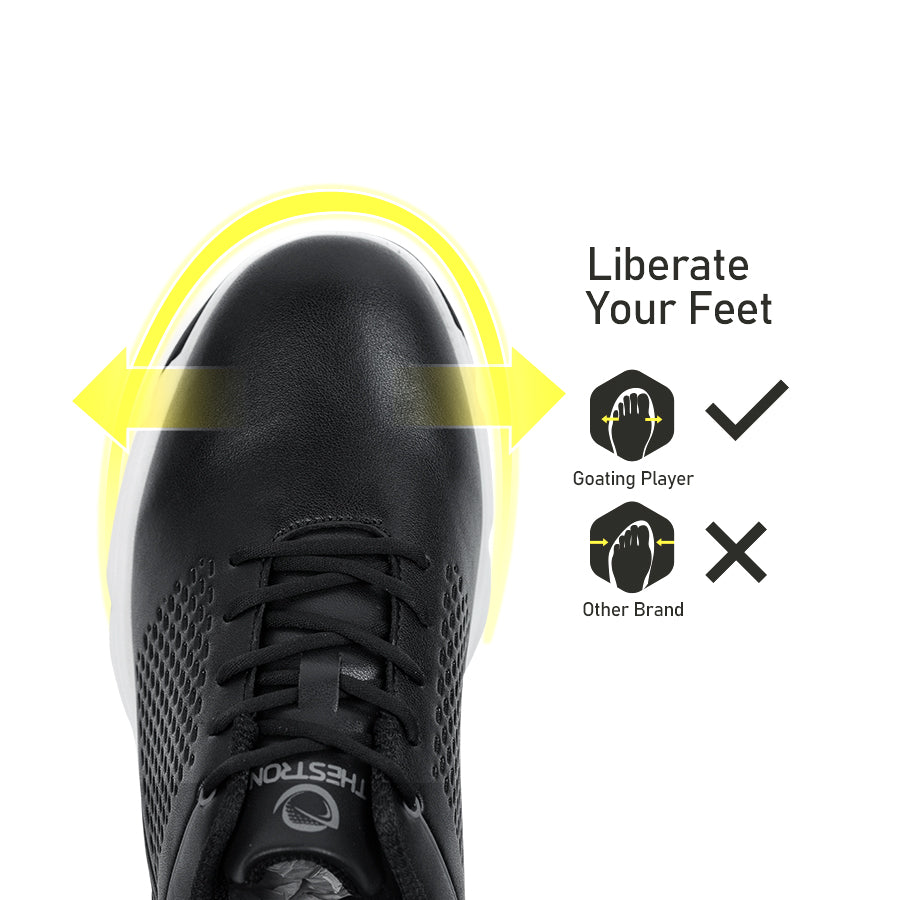 Ask Echo G617 Men's Professional Spikes Golf Shoes / Black