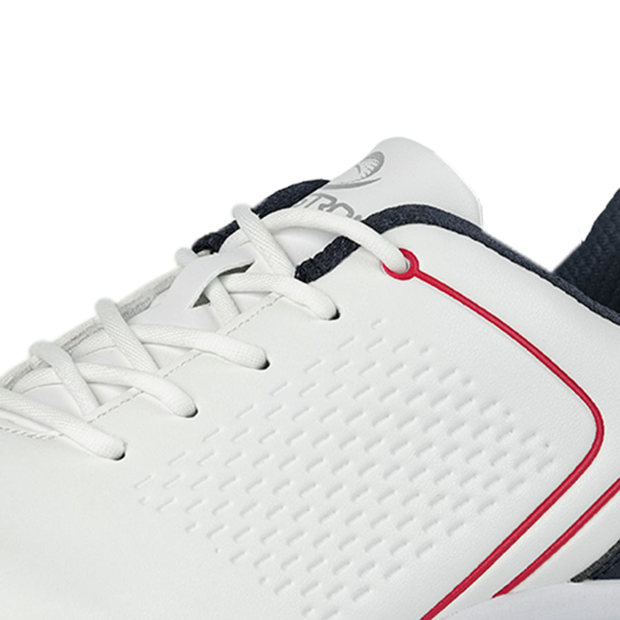 Ask Echo G617 Men's Professional Spikes Golf Shoes / White-Blue