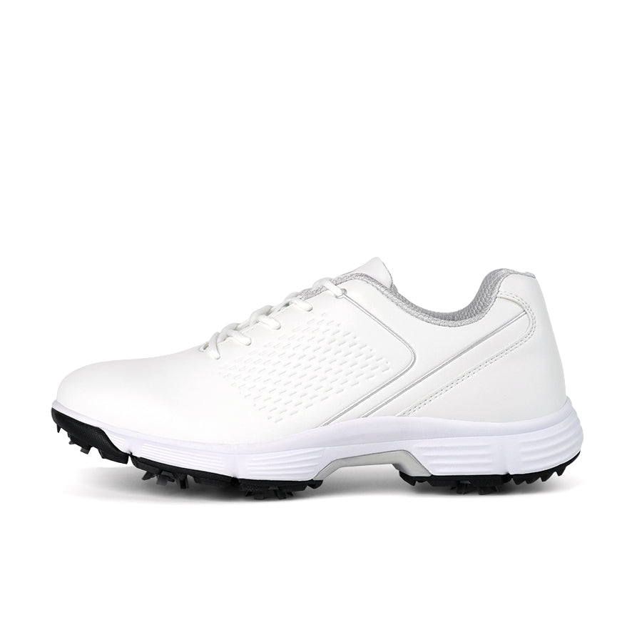 Ask Echo G617 Men's Professional Spikes Golf Shoes / White