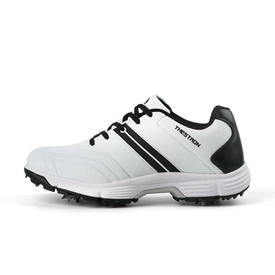 Ask Echo G517 Men's Professional Spikes Golf Shoes / White