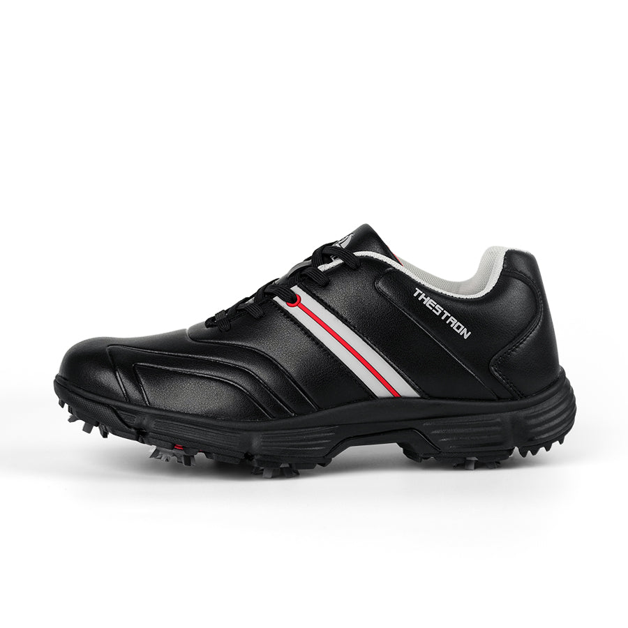 Ask Echo G517 Men's Professional Spikes Golf Shoes / Black
