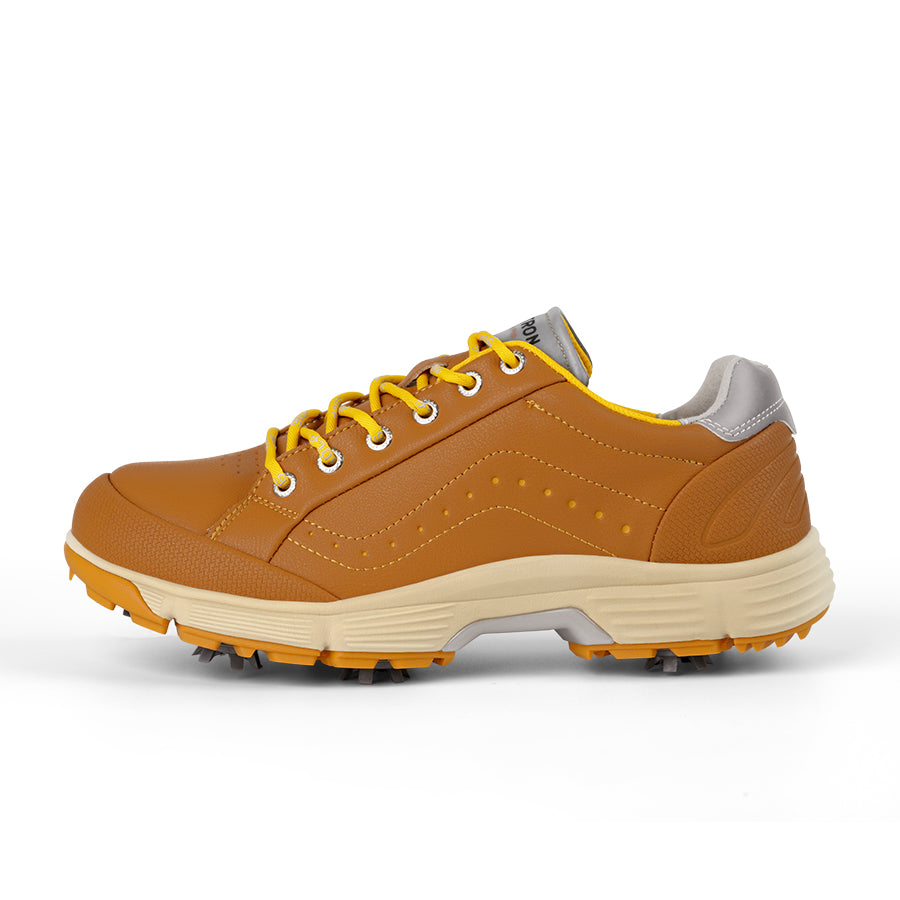 Ask Echo G716 Men's Professional Spikes Golf Shoes / Brown
