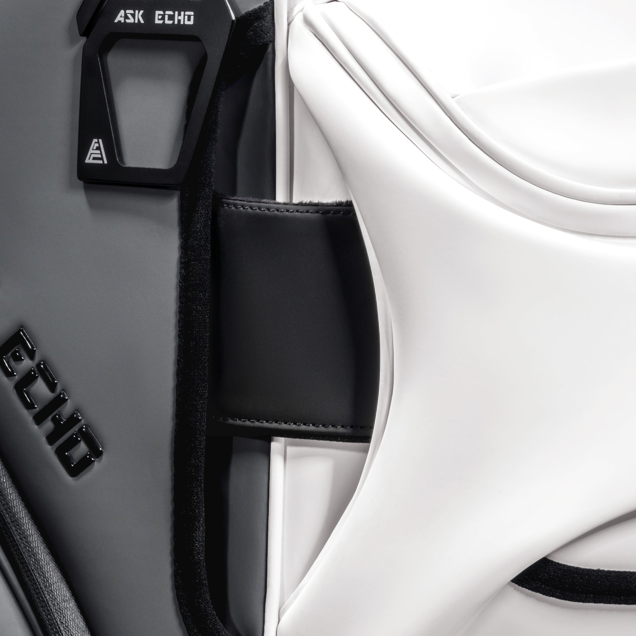 ASK ECHO Cart Strap Sleeve – Premium Cart Bag Protection Cover for High-End Leather Golf Bags / Black