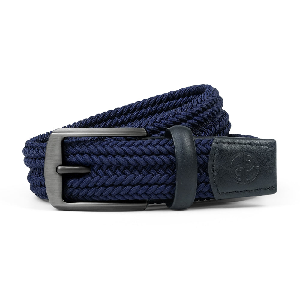 Ask Echo X Goating Player Men's Natural Flex Golf Belt / Navy
