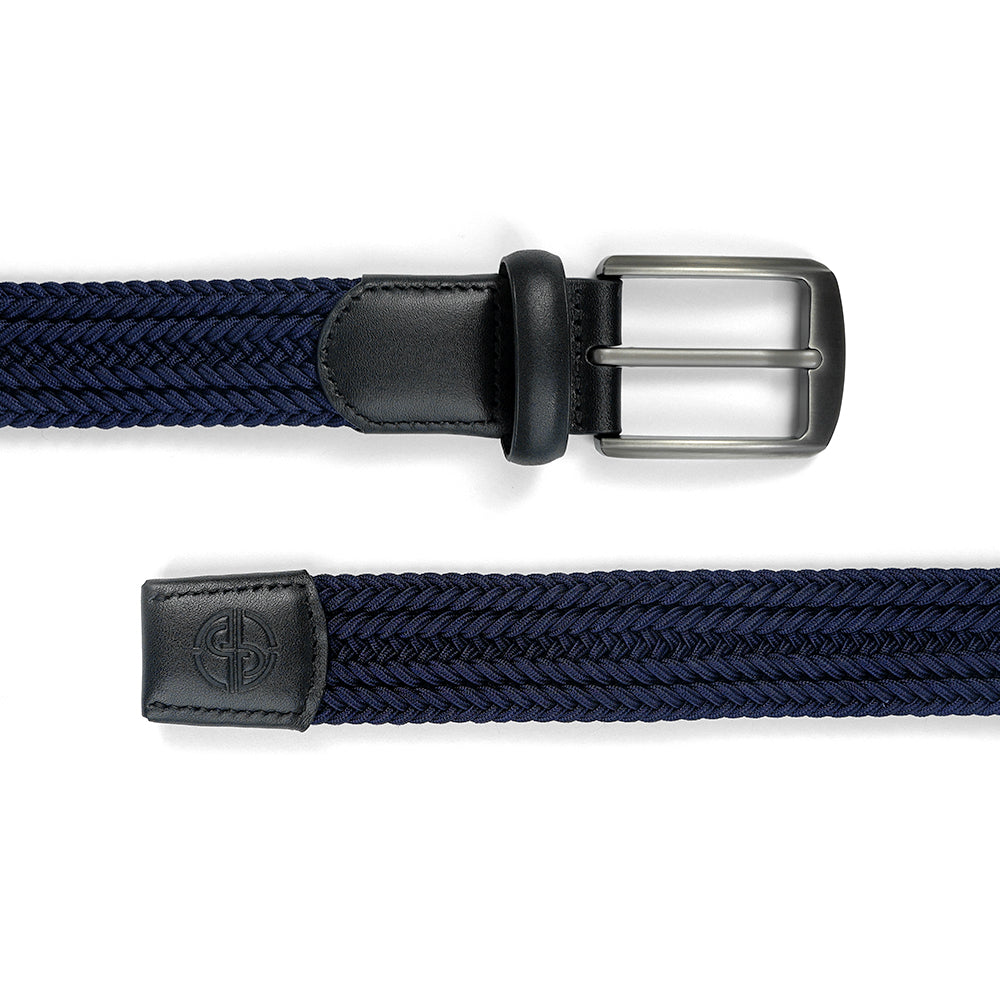 Ask Echo X Goating Player Men's Natural Flex Golf Belt / Navy