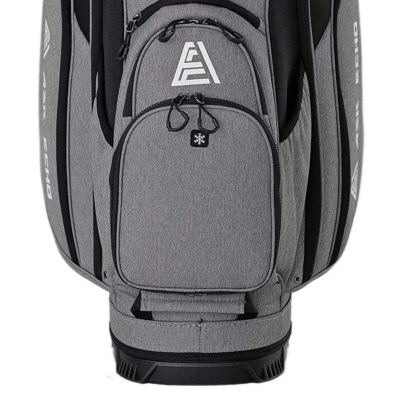 Ask Echo SLC-130 15 Dividers Grip Locking Bottom Golf Quiet Cart Bag / Grey