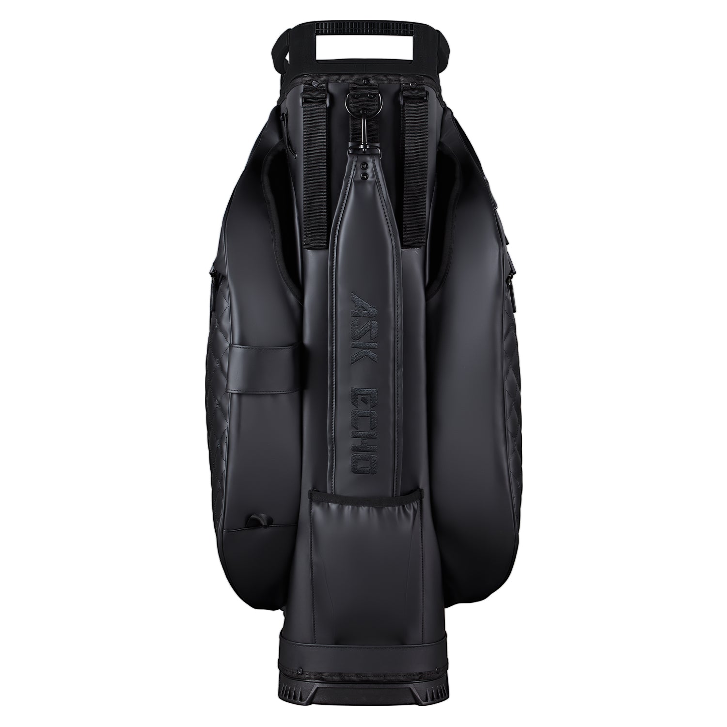 Ask Echo 2025 SLC-130LE Luxury 15 Way Full Length Dividers Golf Quiet Synthetic Leather Cart Bag / Black