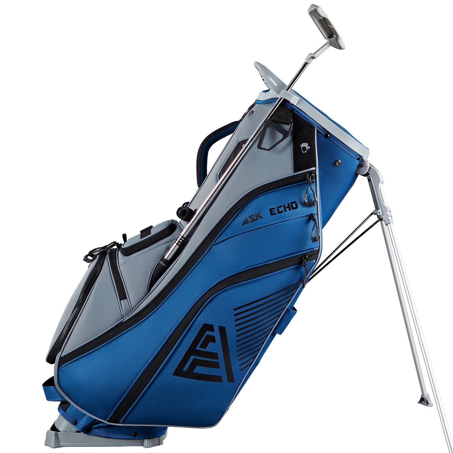 Ask Echo 2025 ST-14 Way Full Length Dividers Hybrid Stand Bag / NavyGrey