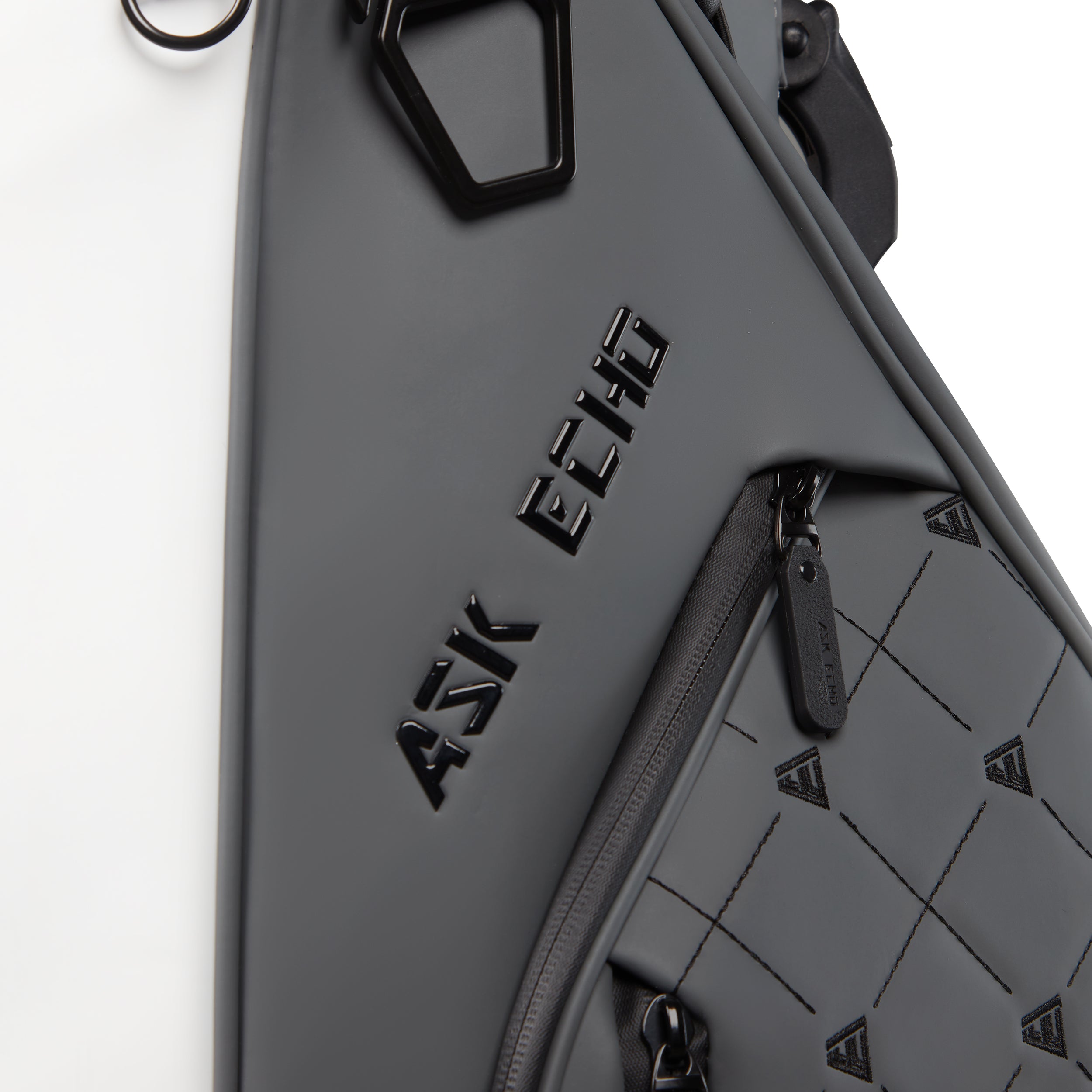 Ask Echo 2025 Prestige-5 Way Compact Leather Leather Stand Bag / Grey