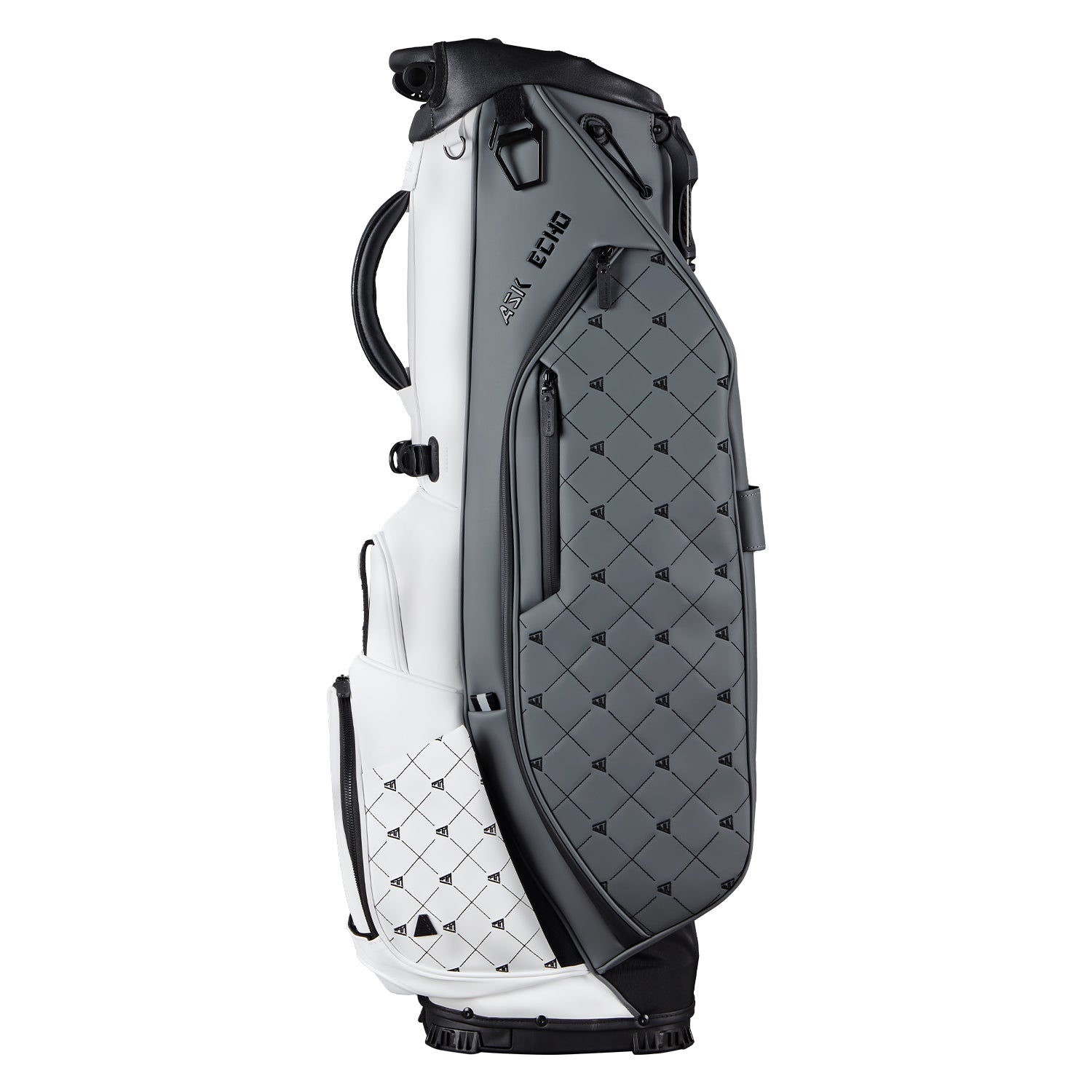 Ask Echo 2025 Prestige-5 Way Compact Leather Leather Stand Bag / Grey