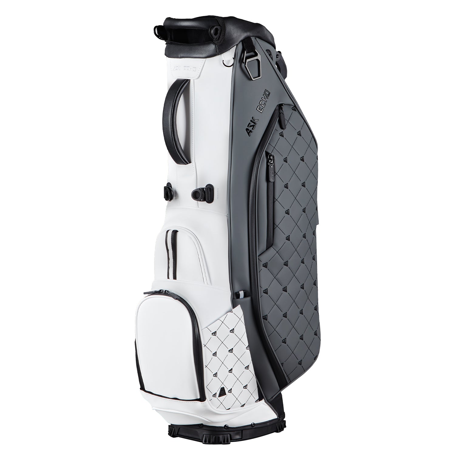 Ask Echo 2025 Prestige-5 Way Compact Leather Leather Stand Bag / Grey