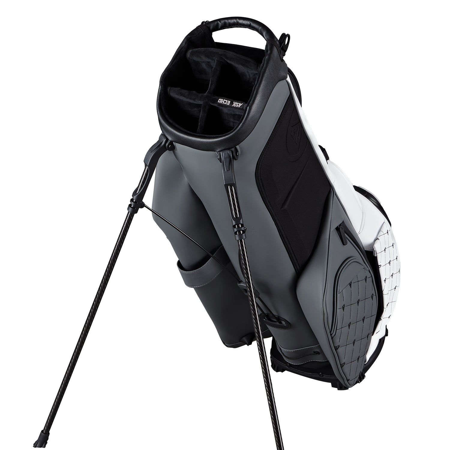 Ask Echo 2025 Prestige-5 Way Compact Leather Leather Stand Bag / Grey