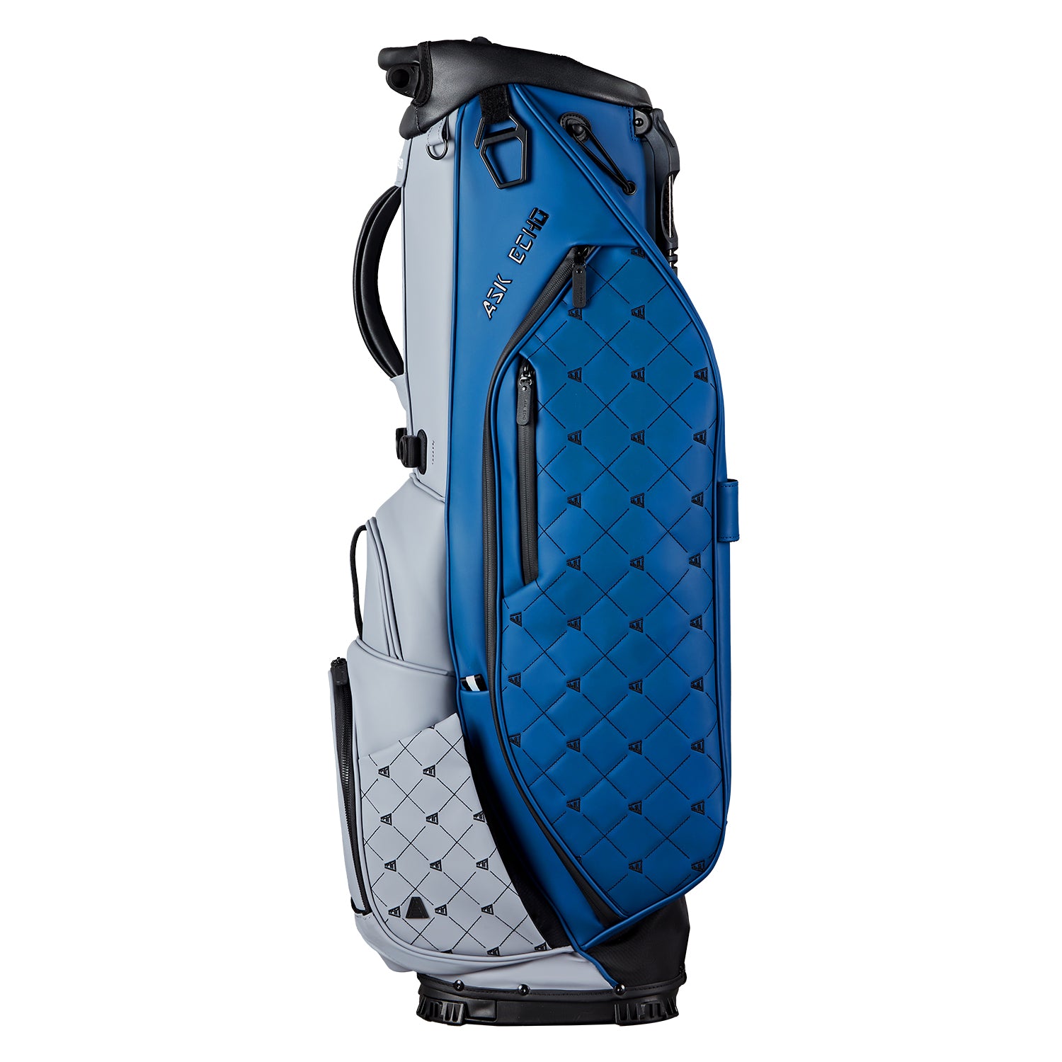 Ask Echo 2025 Prestige-5 Way Compact Leather Leather Stand Bag / Navy