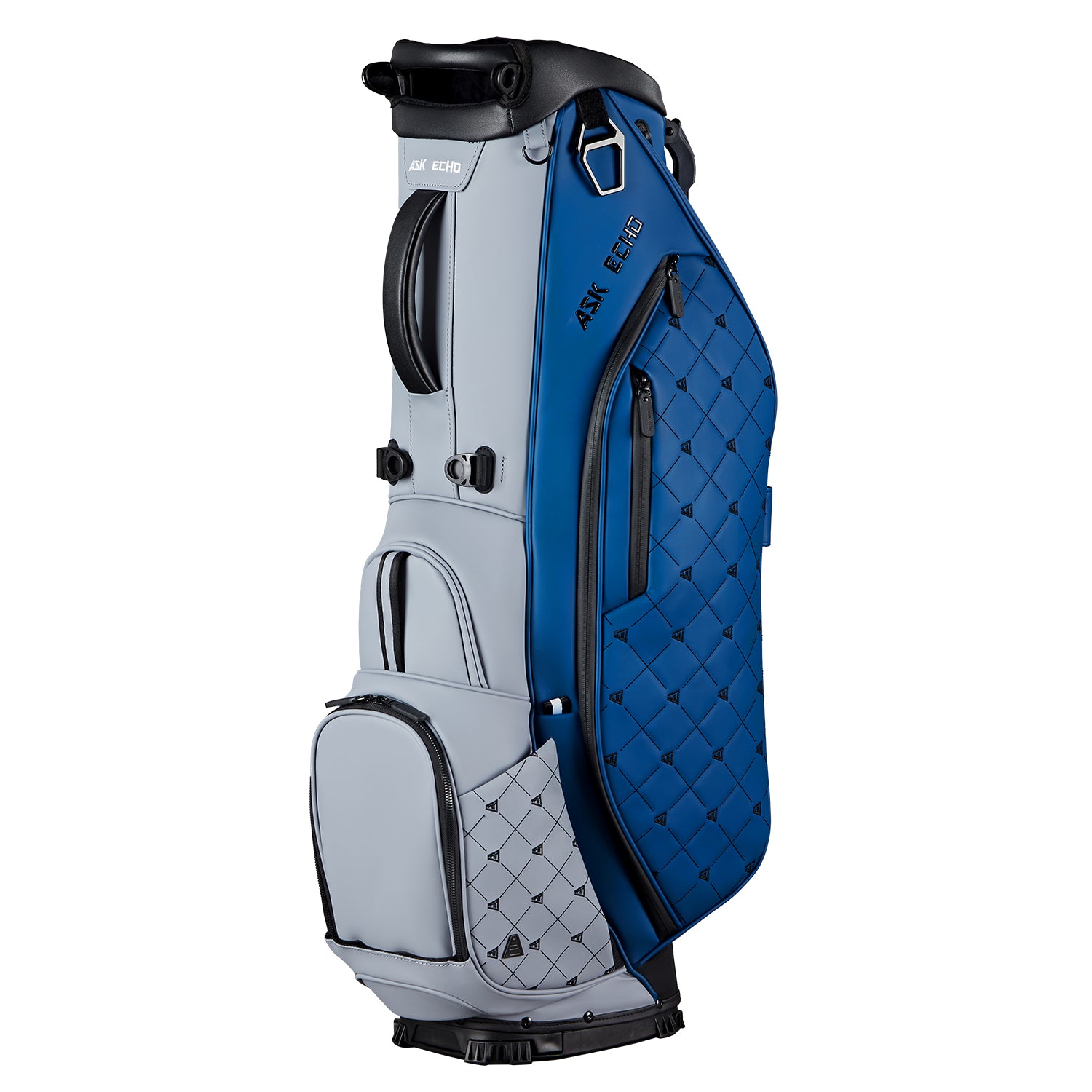 Ask Echo 2025 Prestige-5 Way Compact Leather Leather Stand Bag / Navy