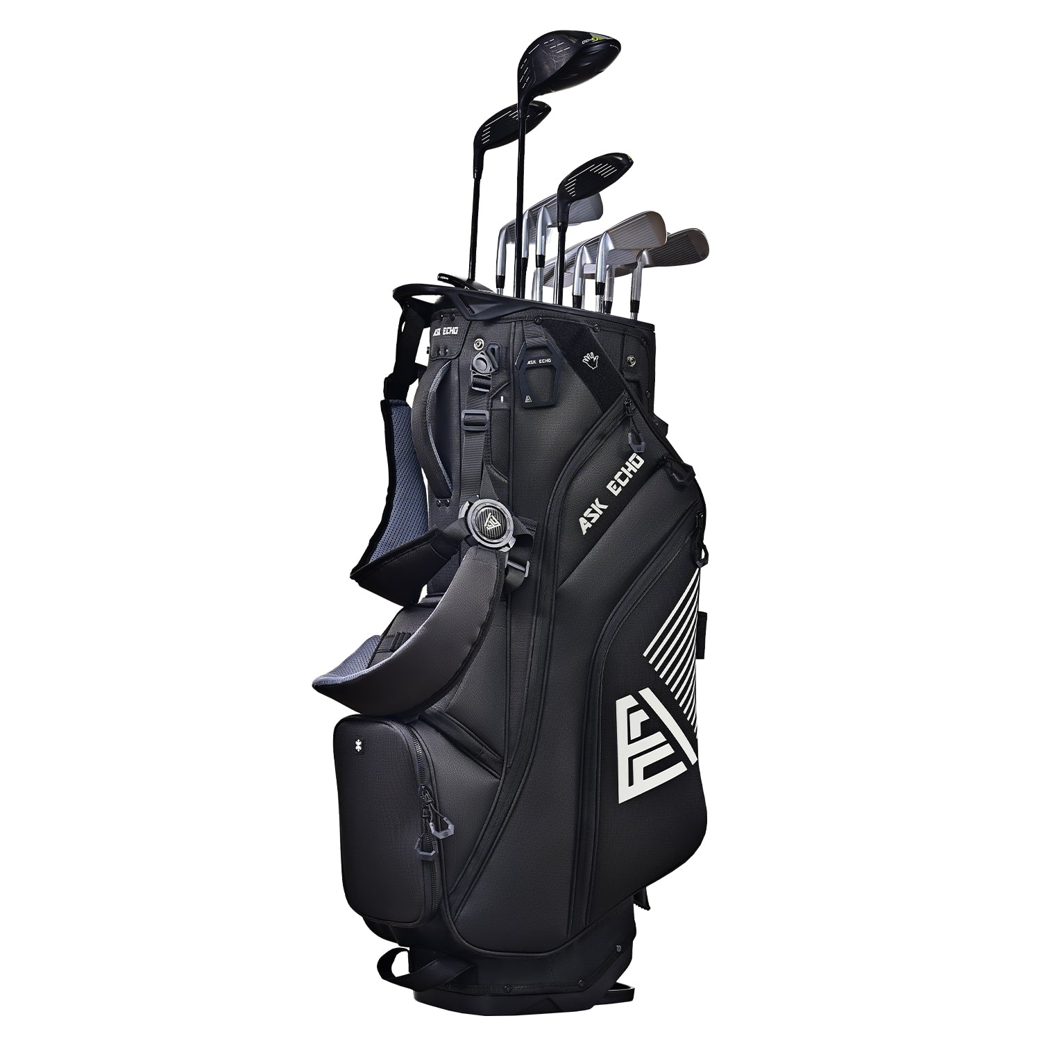 Ask Echo 2025 ST-LOCK Mecha 14 Way Dividers Quiet Hybrid Stand Bag / Black