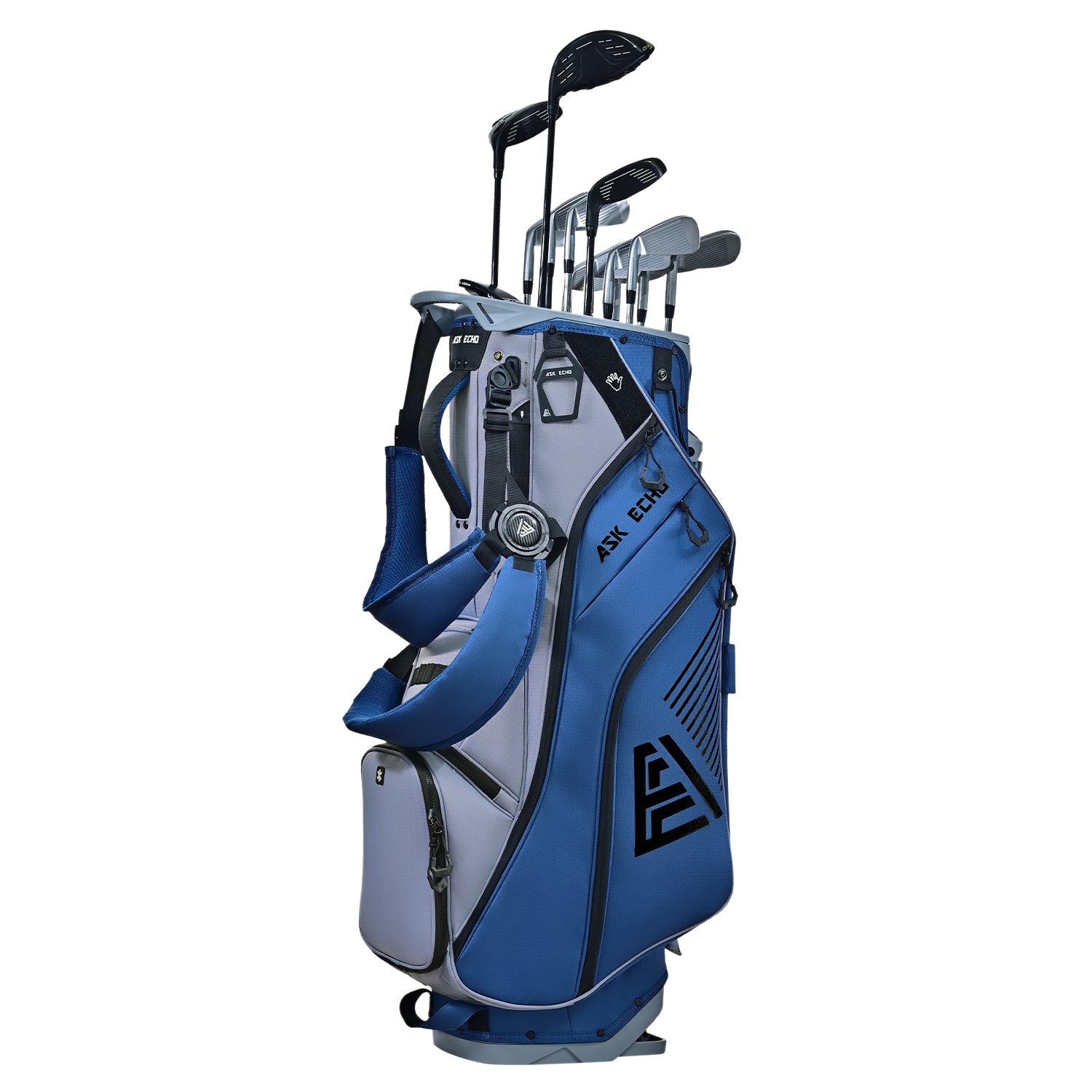 Ask Echo 2025 ST-LOCK Mecha 14 Way Dividers Quiet Hybrid Stand Bag / NavyGrey