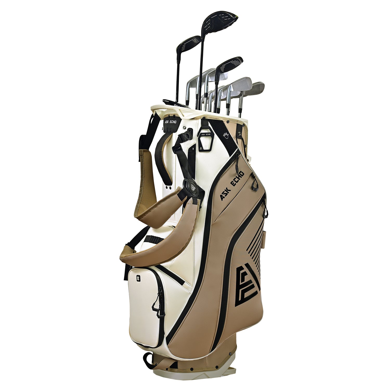 Ask Echo 2025 ST-LOCK Mecha 14 Way Dividers Quiet Hybrid Stand Bag / Toasted Almond