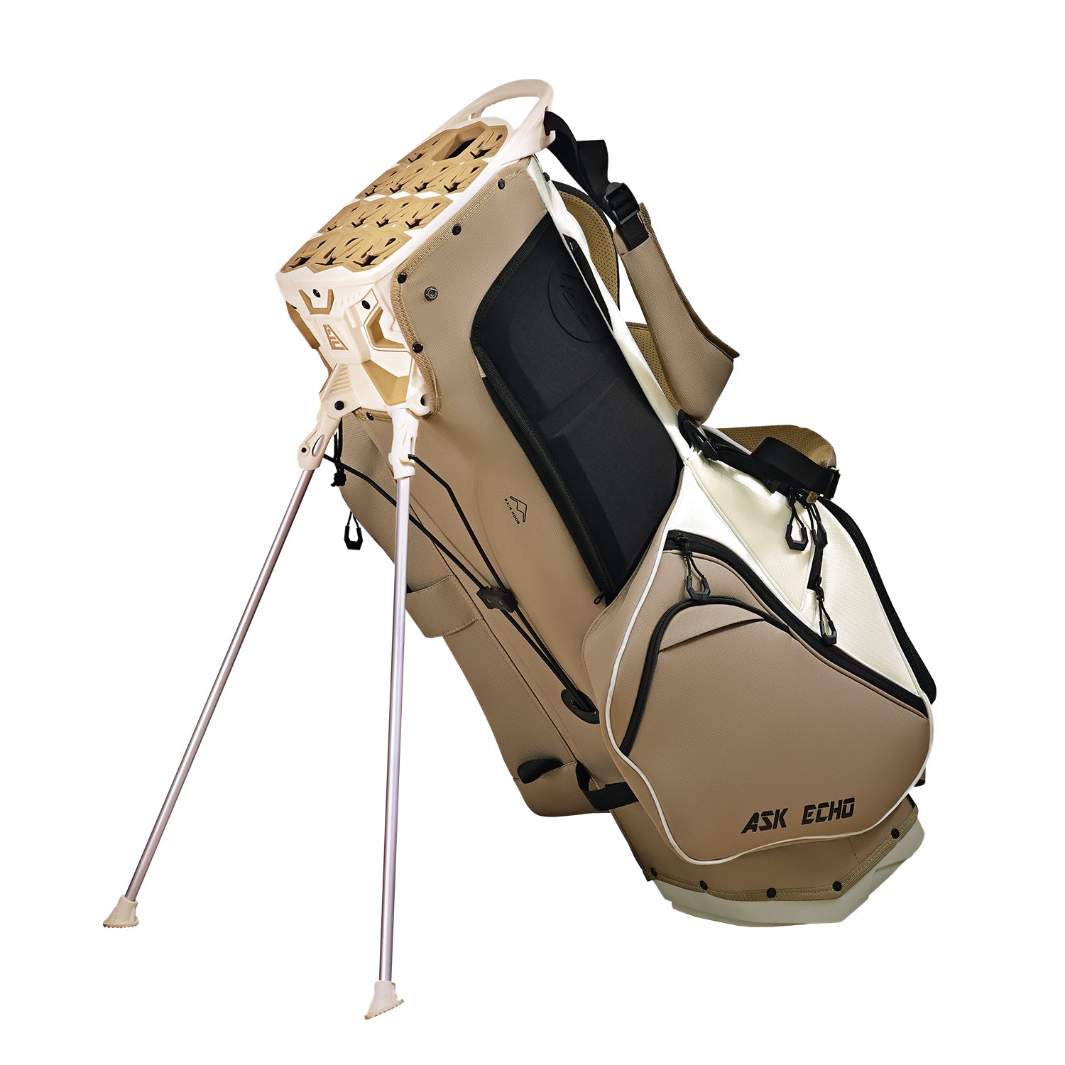 Ask Echo 2025 ST-LOCK Mecha 14 Way Dividers Quiet Hybrid Stand Bag / Toasted Almond