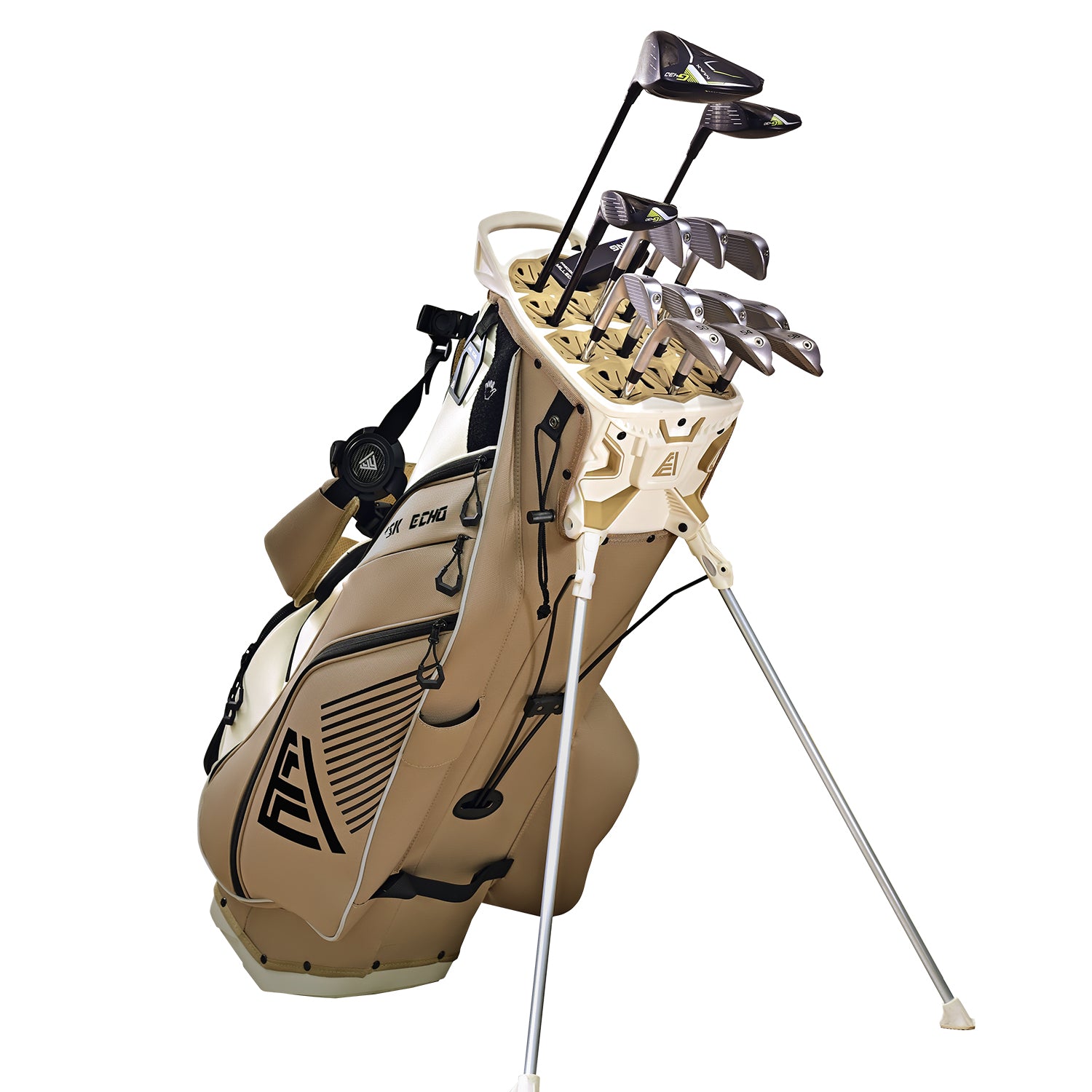 Ask Echo 2025 ST-LOCK Mecha 14 Way Dividers Quiet Hybrid Stand Bag / Toasted Almond
