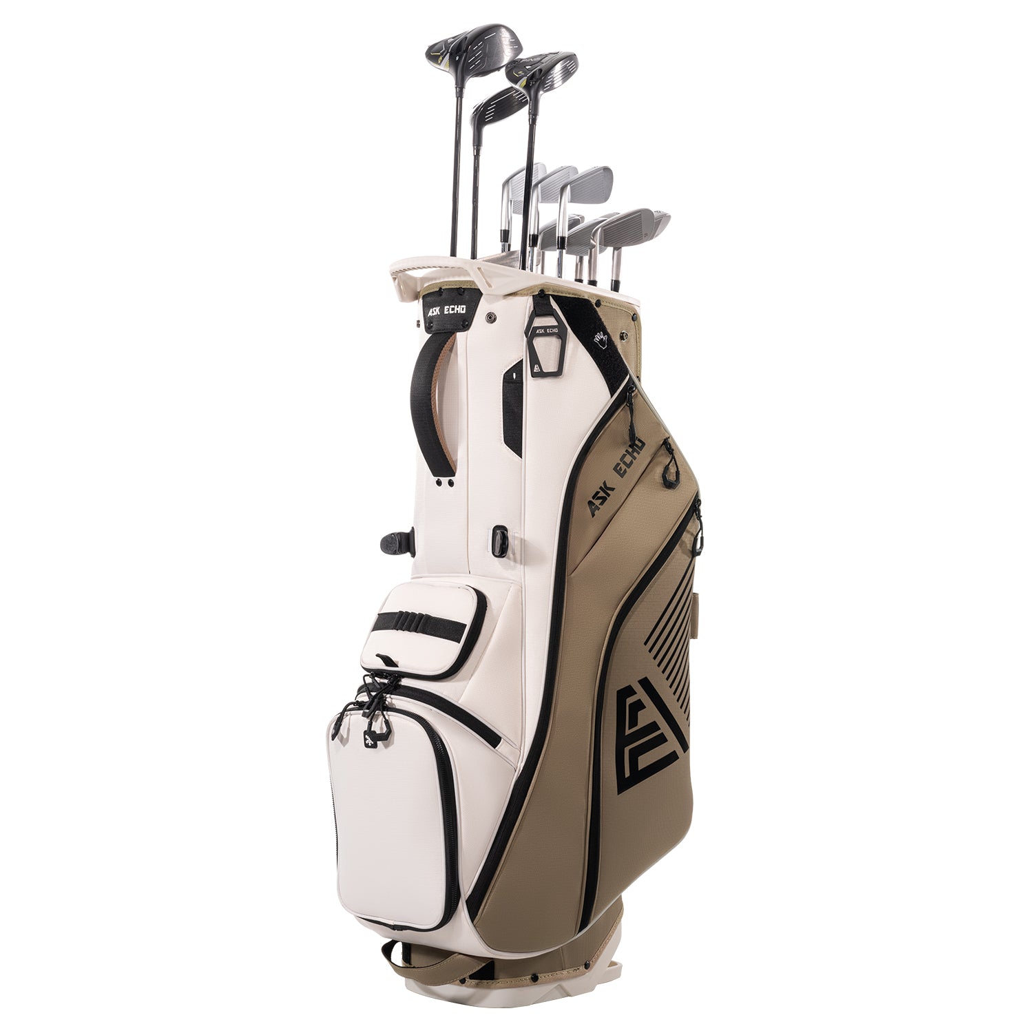 Ask Echo 2025 ST-LOCK Mecha 14 Way Dividers Quiet Hybrid Stand Bag / Toasted Almond