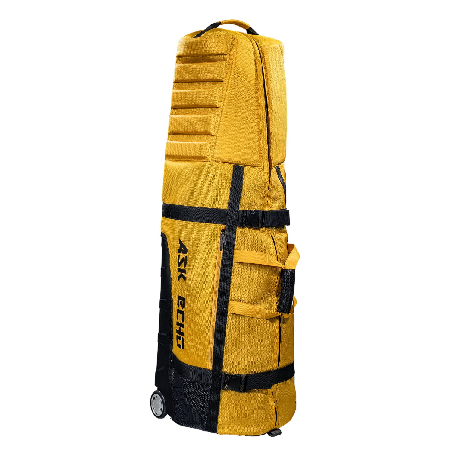 Ask Echo 2026 Locklink StableRoller Golf Travel Bag / Yellow