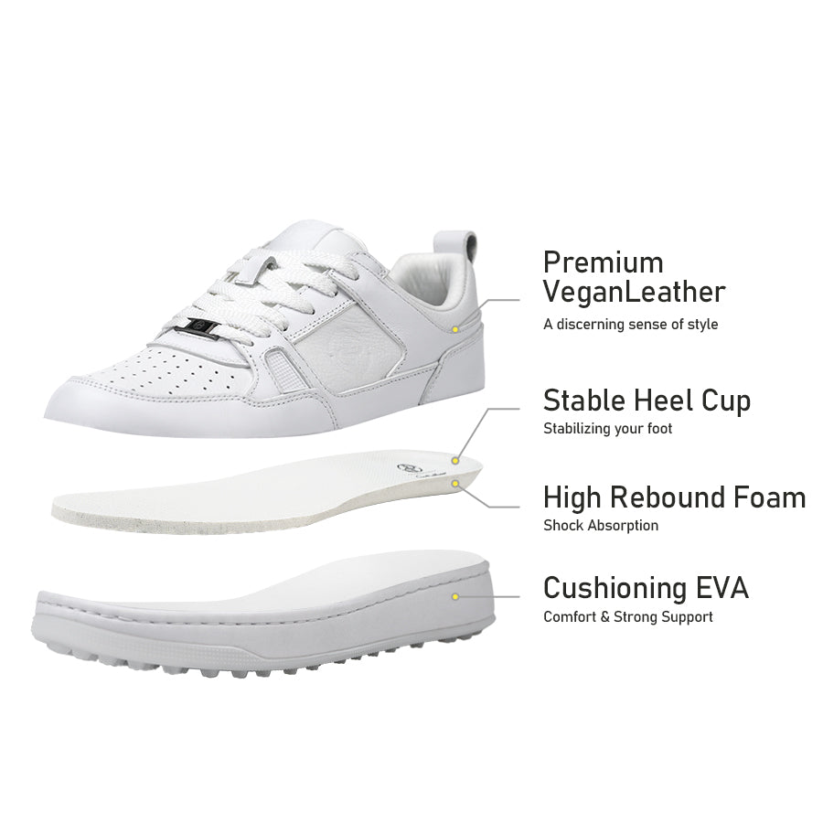 Ask Echo X Goating Player P101 Spikeless Golf Shoes / White