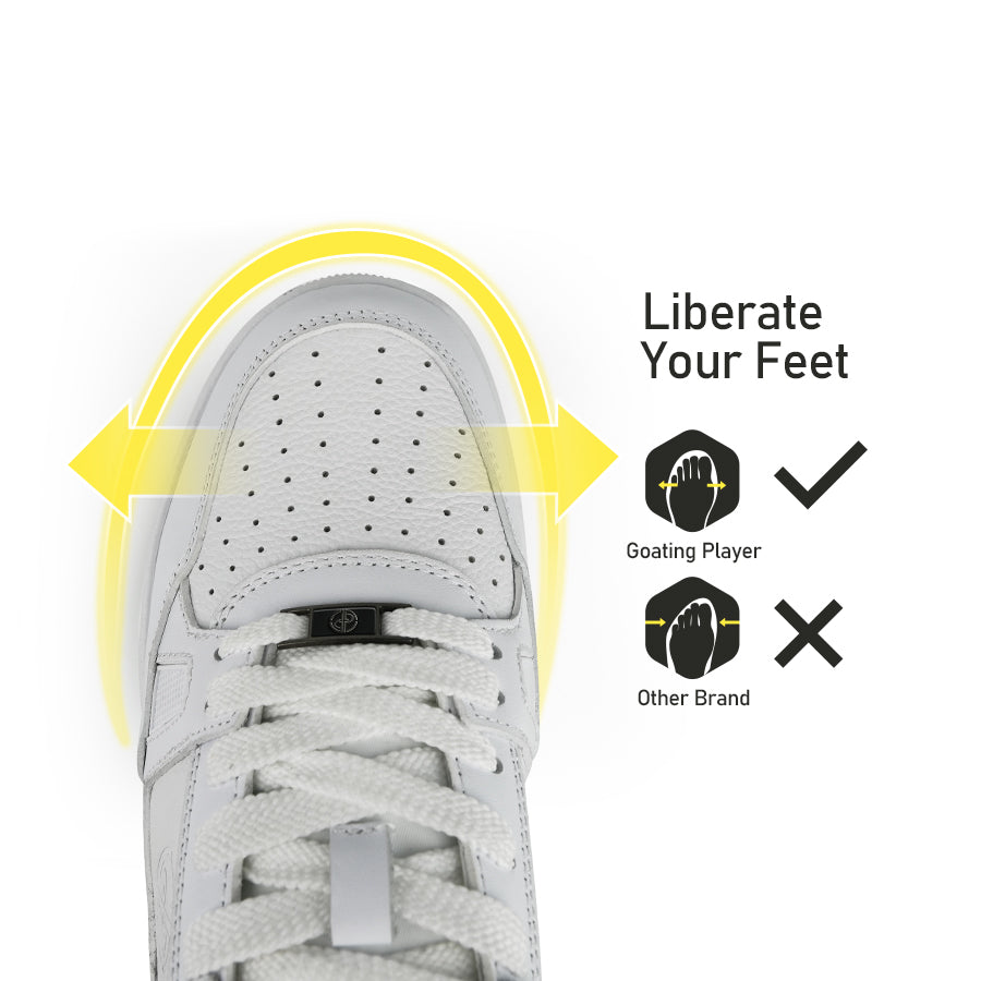 Ask Echo X Goating Player P101 Spikeless Golf Shoes / White