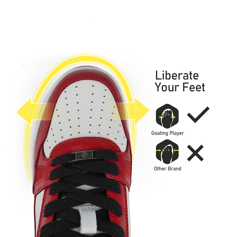 Ask Echo X Goating Player P101 Spikeless Golf Shoes / Red