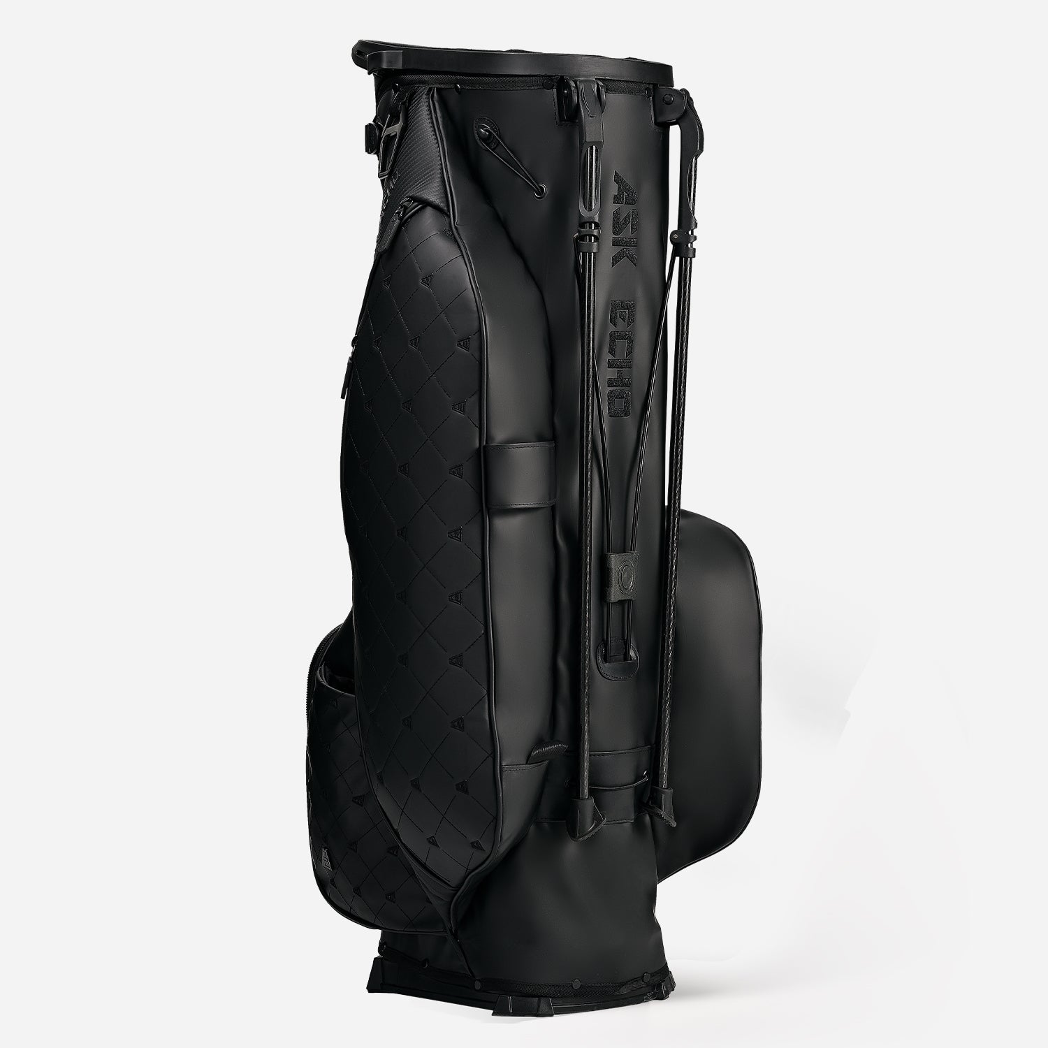 Ask Echo 2025 Prestige-14 Way Full Length Hybrid Leather Stand Bag / Black