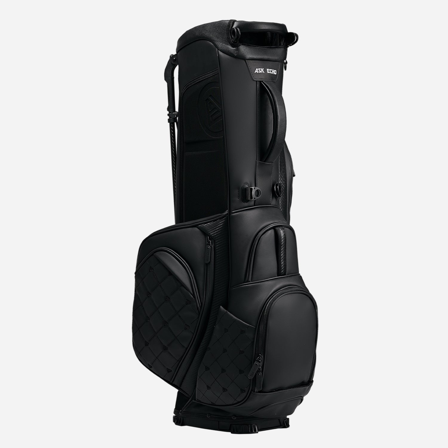 Ask Echo Prestige-5 Way Compact Leather Leather Stand Bag / Black