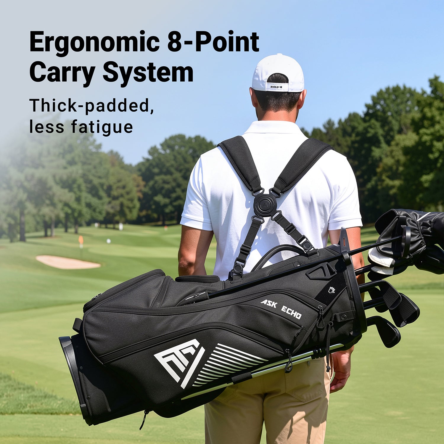 Ask Echo ST-14 Way Full Length Dividers Hybrid Stand Bag / Black