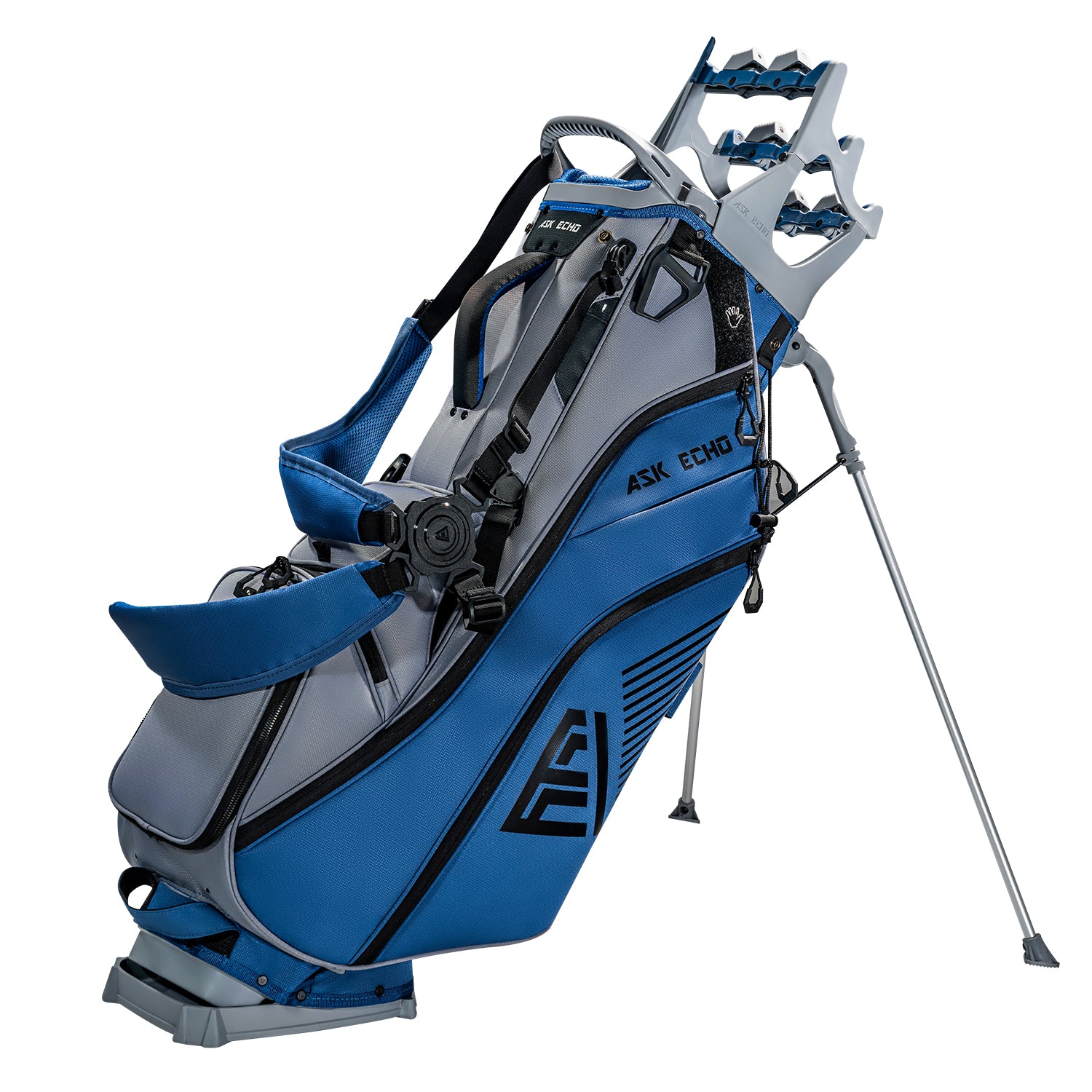 ST-14 Hybrid Stand Bag and Pendor Lock Club Organizer Bundle / Navy