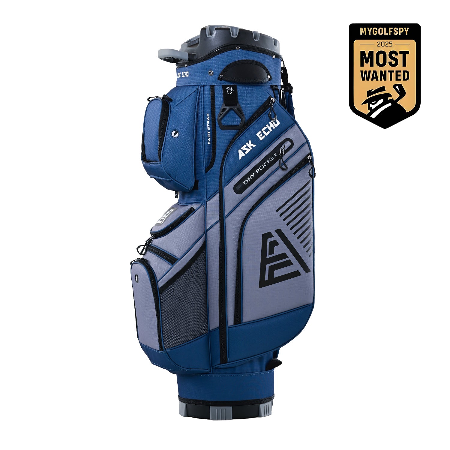 Ask Echo 2024 T-LOCK 14 Way Organizer Dividers Golf Soundless Cart Bag / NavyGrey