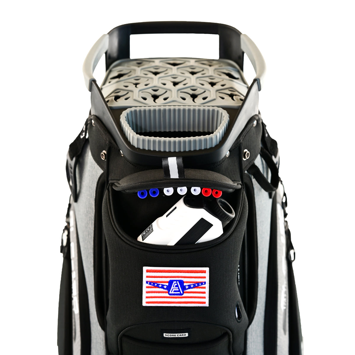 Ask Echo 2024 SLC-130 15 Way Full Length Dividers Golf Quiet Cart Bag / Black