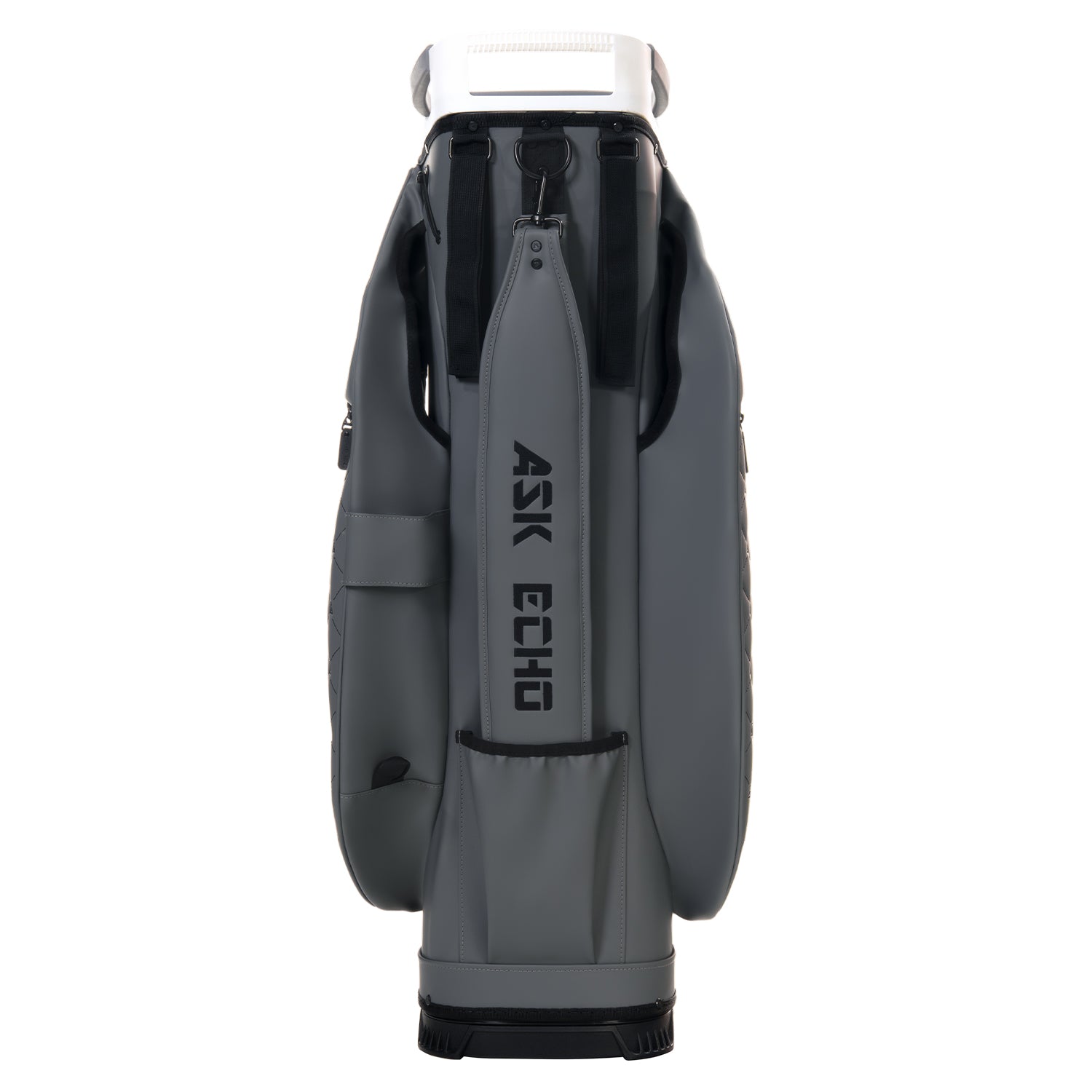 Ask Echo SLC-130LE Luxury 15 Way Full Length Dividers Golf Quiet Synthetic Leather Cart Bag / GreyWhite