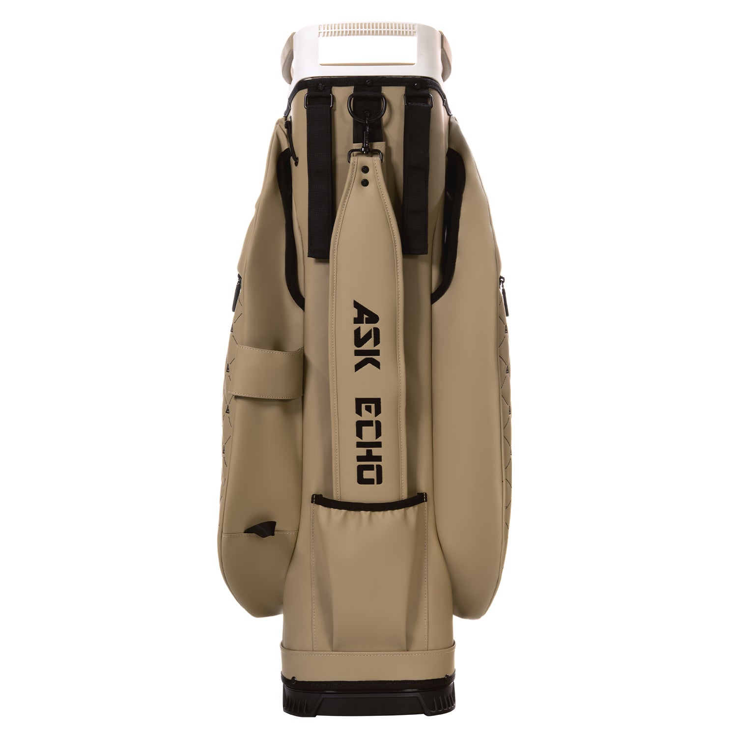 Ask Echo 2025 SLC-130LE Luxury 15 Way Full Length Dividers Golf Quiet Synthetic Leather Cart Bag / Toasted Almond