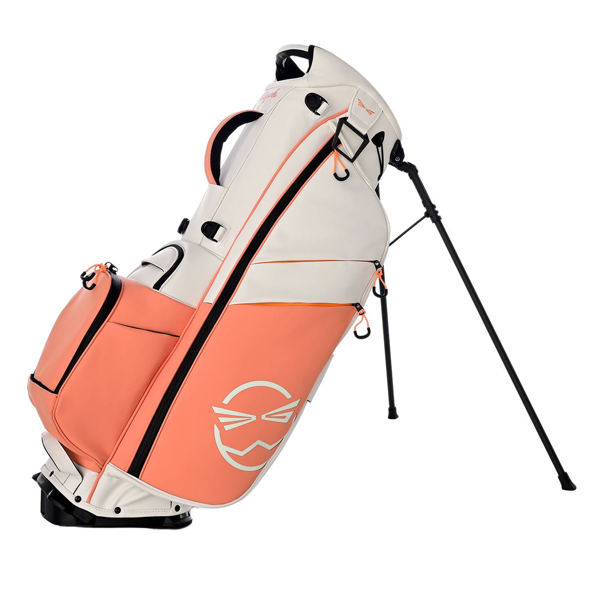 Askecho Golf EAGOLE LUX Stand Bag With Quality Leather/ Argyle Pink
