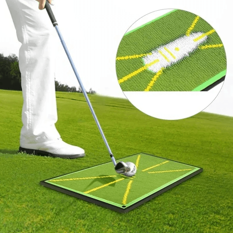 Golf Swing Practice Mat Displays Trajectory for Beginners Indoor Outdoor Trajectory Assistance for Detecting