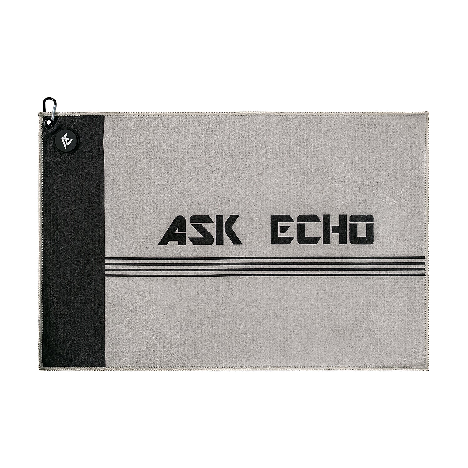 ASK ECHO Waffle Weave Microfiber With Magnetic Golf Cotton Towel / Grey