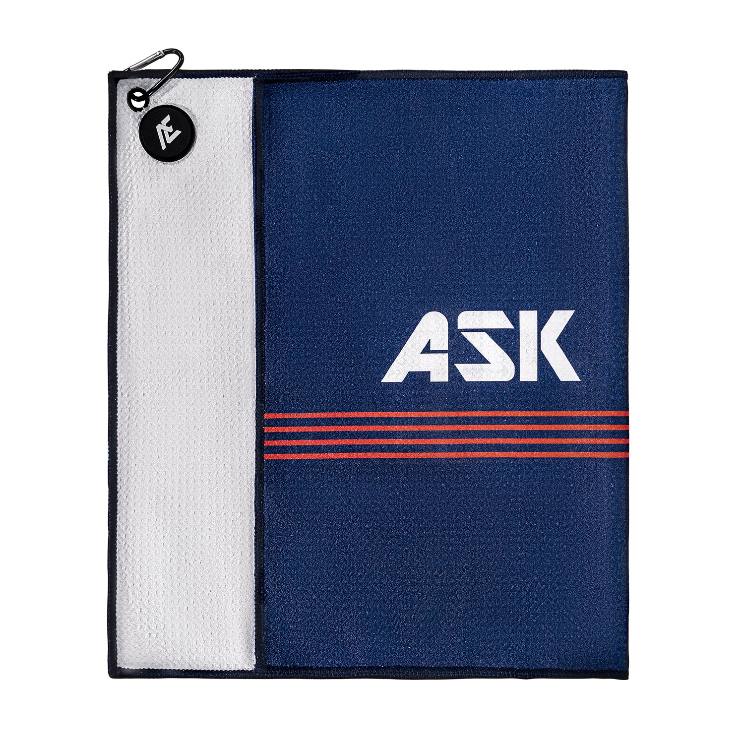 ASK ECHO Waffle Weave Microfiber With Magnetic Golf Cotton Towel / Navy