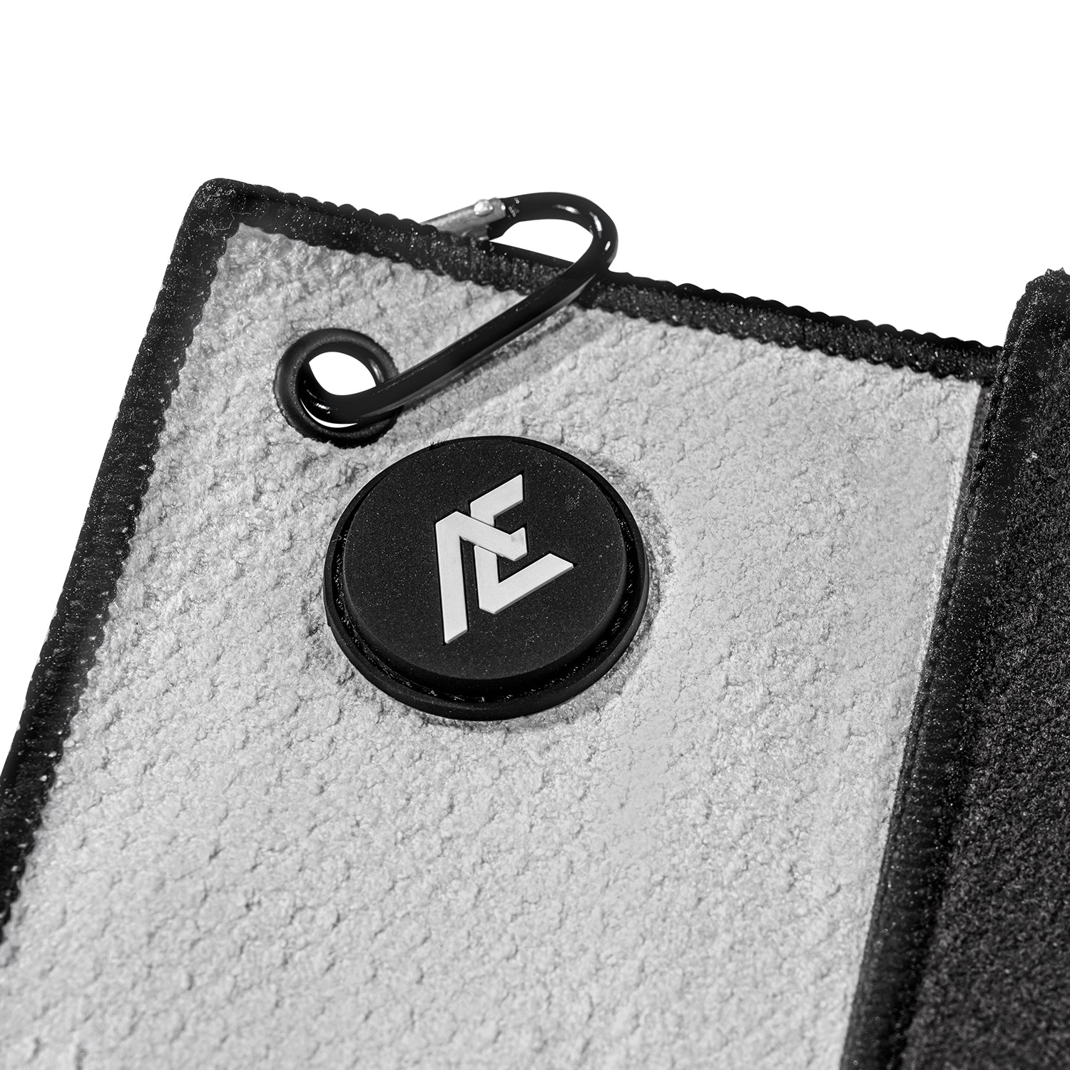 ASK ECHO Waffle Weave Microfiber With Magnetic Golf Cotton Towel / Black